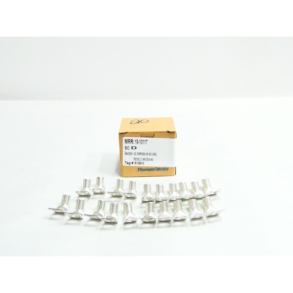 Abb BOX OF 20 ONE HOLE COPPER LUG WIRE SPLICE KIT & HEAT SHRINK TUBING, 20PK 54150UB - main